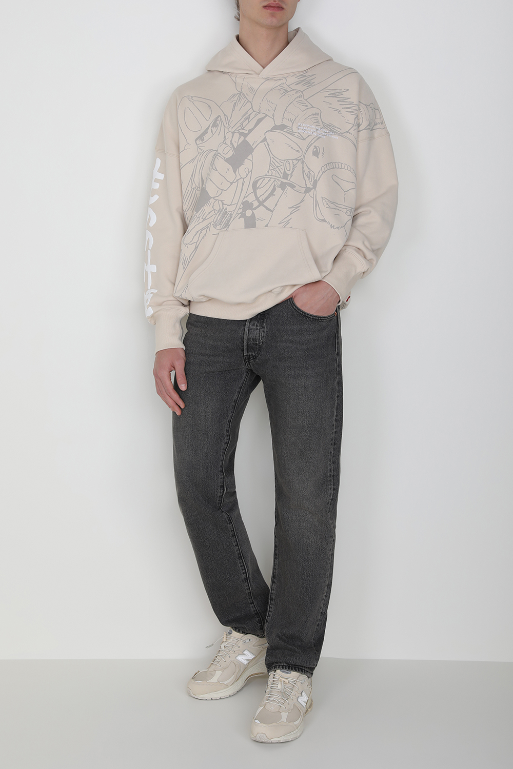 ליוויס X פרינסס מונונוקי סווטשירט קפוצ'ון